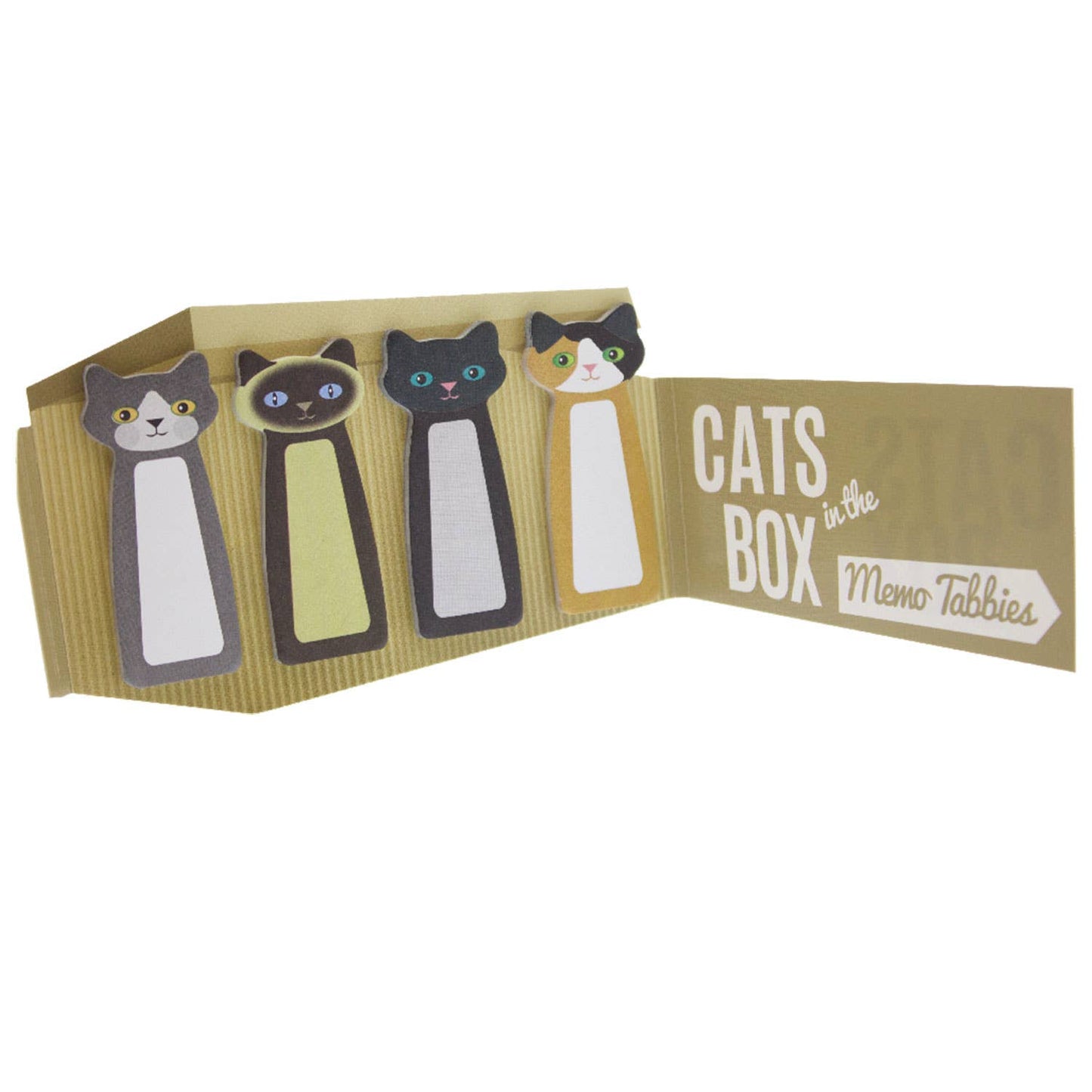 Cats In The Box - Memo Sticky Tabbies