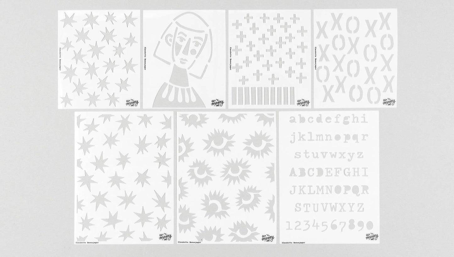 Stencil Pack - Set of 7