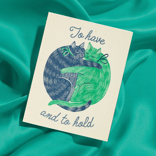 Bromstad Printing Co. - To Have And To Hold - Risograph Wedding Card