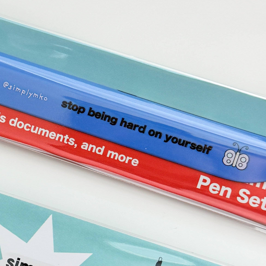 SimplyMKO -  Stop Being Hard on Yourself Bookmark Pen 