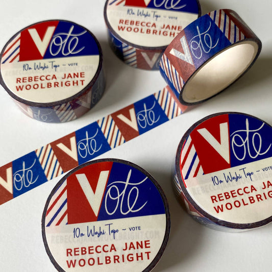 Rebecca Jane Woolbright - Vote Washi Tape