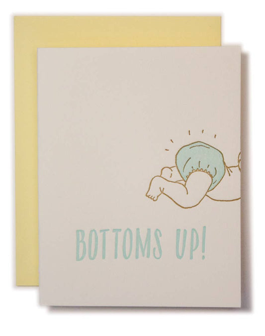 Bottoms Up Baby - New Parents Card