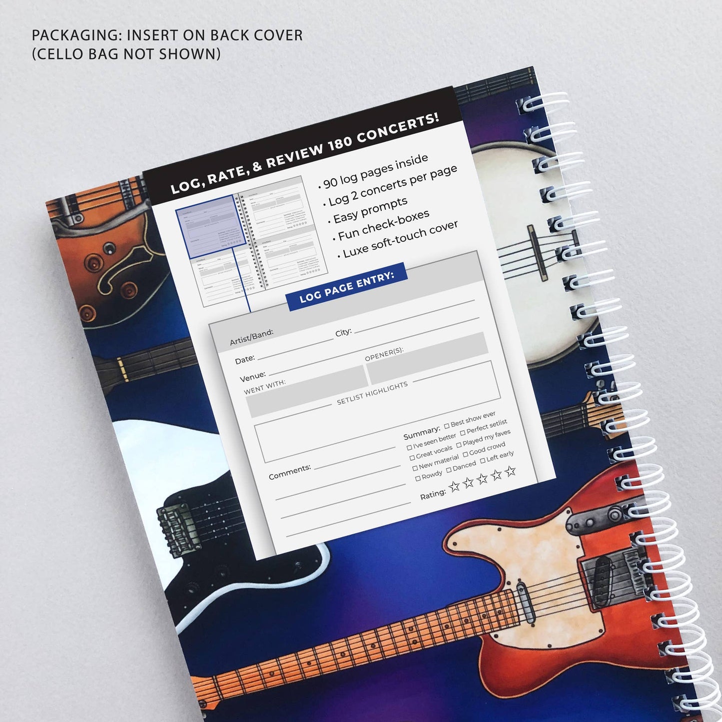 Concert Logbook - Music Lover Journal