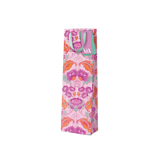 Ohh Deer - Neon Floral Pink Arts & Crafts Gift Bag (Bottle)