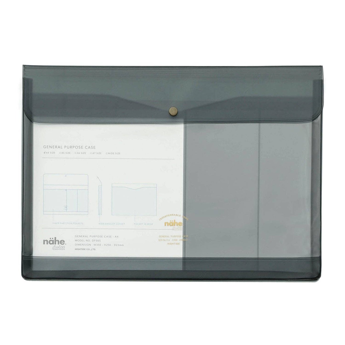 General Purpose Case - A4 Clear Grey