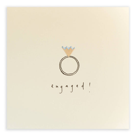 Engagement  –  Real Pencil Shavings - Greeting Card