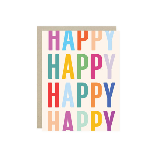 Barone and Co. - Happy Stacked Birthday Card