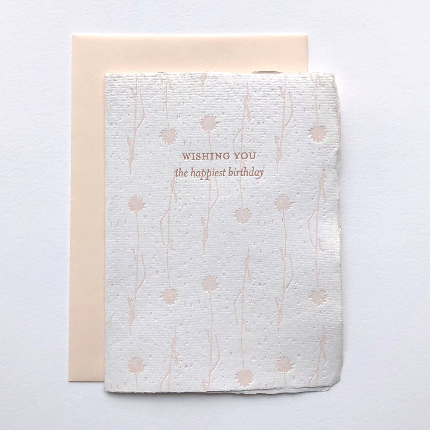 Happiest Birthday - Handmade Paper - Greeting Card