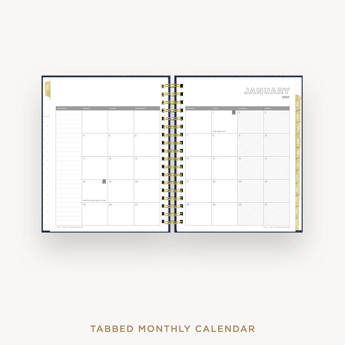 2027 Daily Planner: Navy Bookcloth