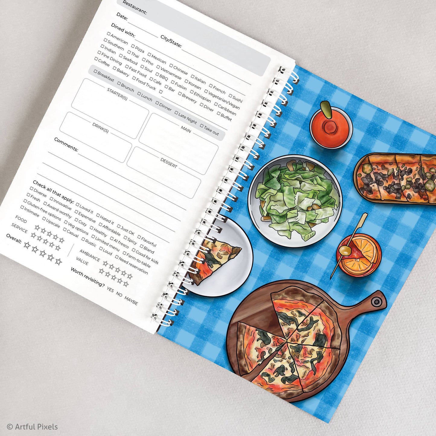Restaurant Logbook - Journal to Log & Review Restaurants