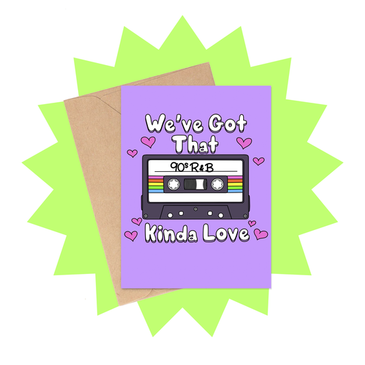 Siyo Boutique - 90s R&B Love - Retro 90s Anniversary Love Card
