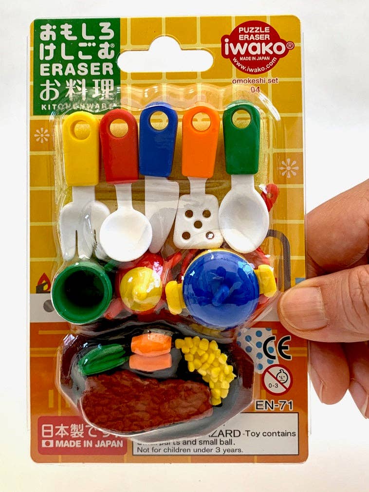 Kitchen Cooking Eraser Card Set