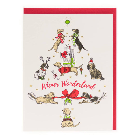 Porchlight Press Letterpress - Wiener Wonderland Card