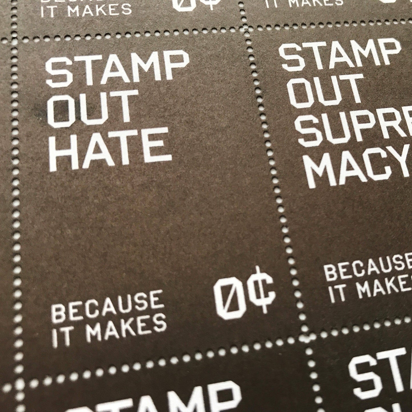 Stamp Out Hate - Lick & Stick Benefit Stamps