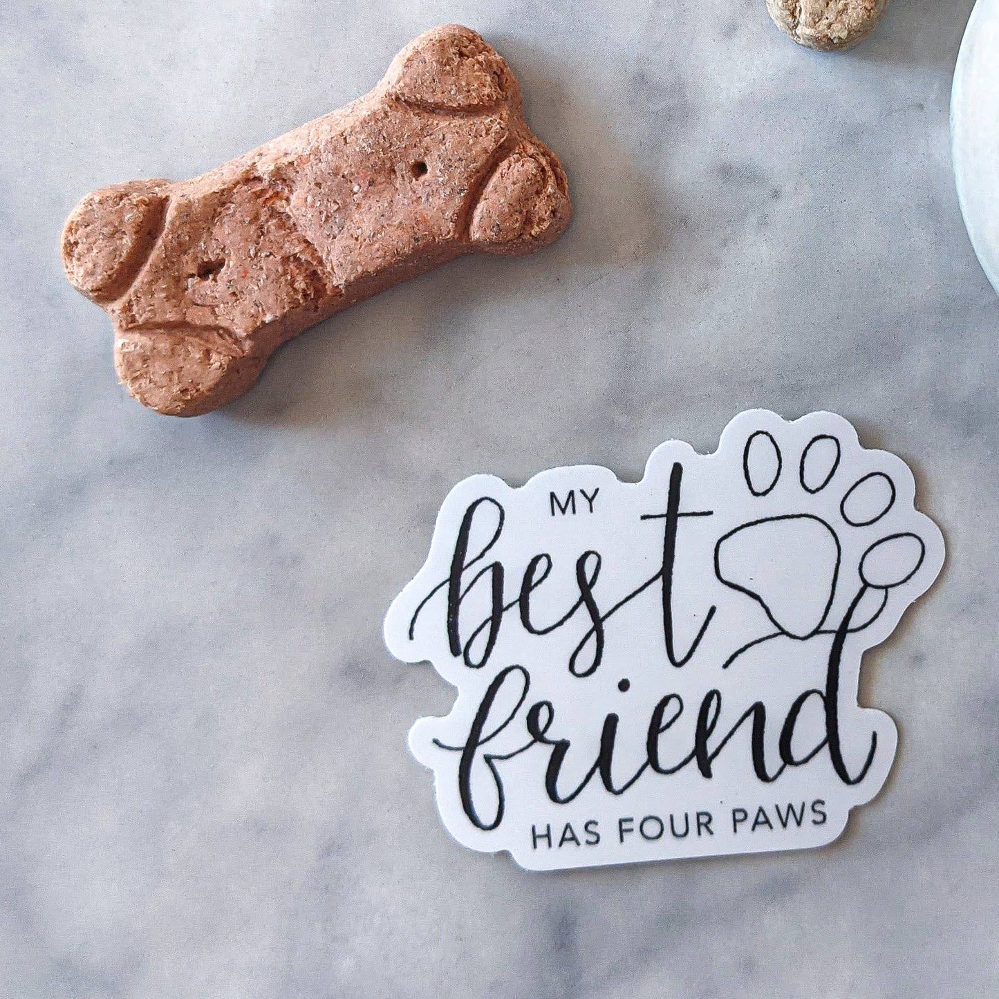 My Best Friend Has Four Paws - Sticker