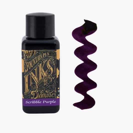 Scribble Purple - Diamine Bottle Ink - 30mL