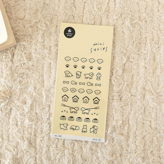 Dogs, Bones, and Bowls - Mini Sticker Sheet