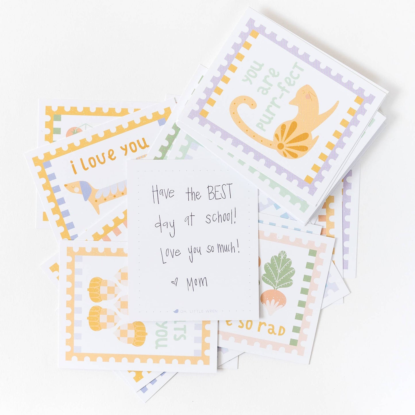 oh, little wren - Punny Notes Cards, a Set of 20 Lunchbox or Just Because Note