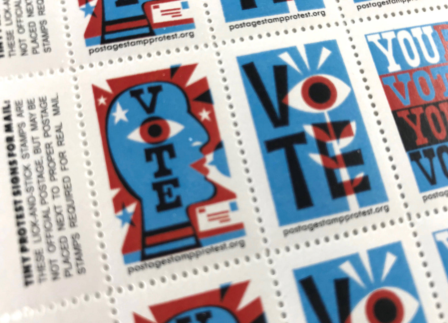 Get Out The Vote - Lick & Stick Stamps
