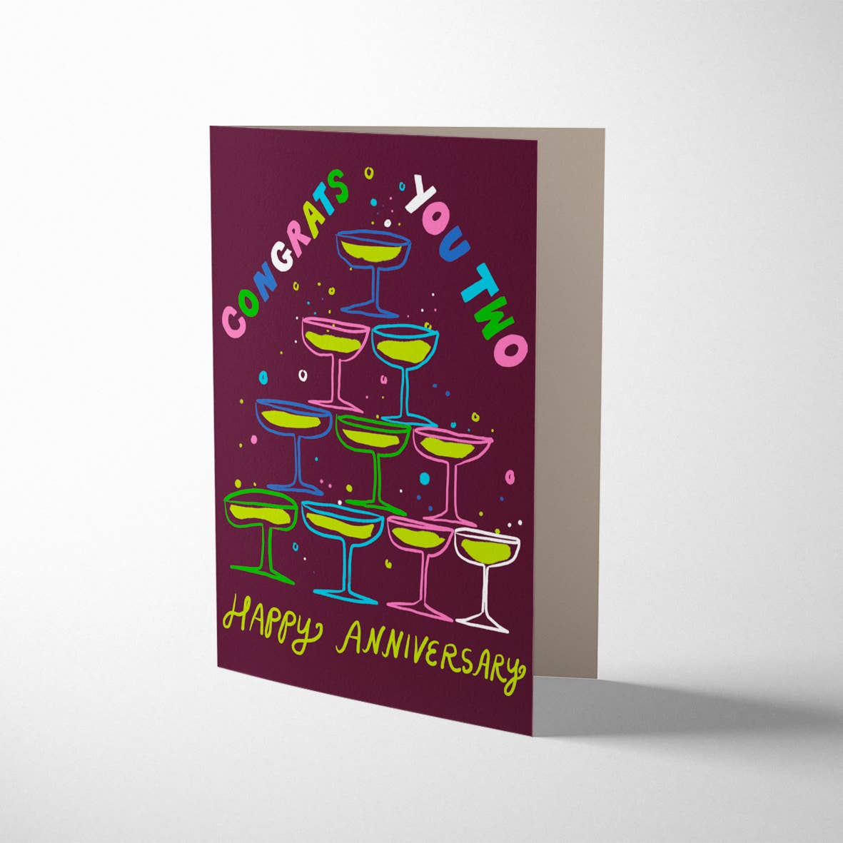 Congrats You Two Greeting Card by Jordan Sondler