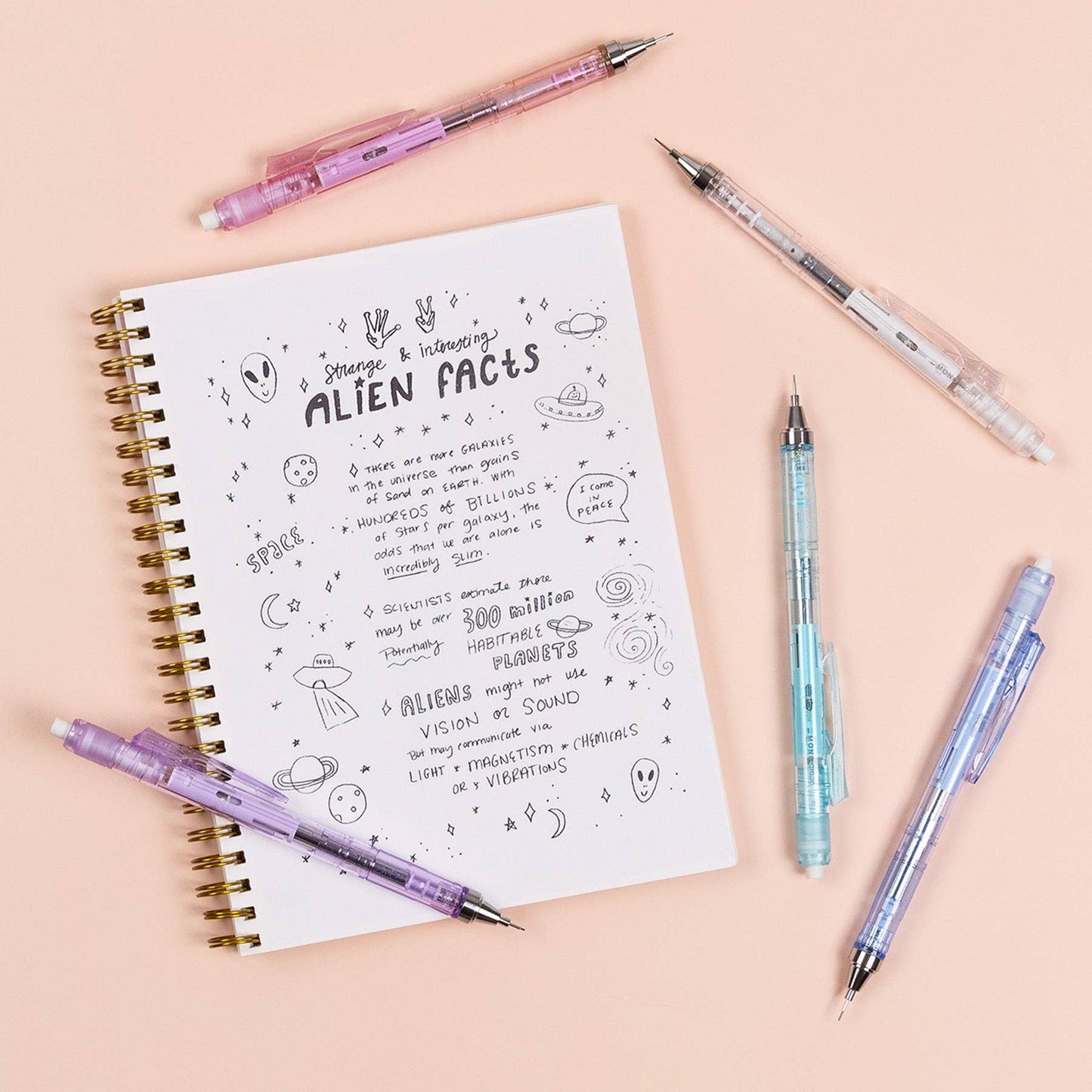 Lilac Purple - Shimmer Stationery Set