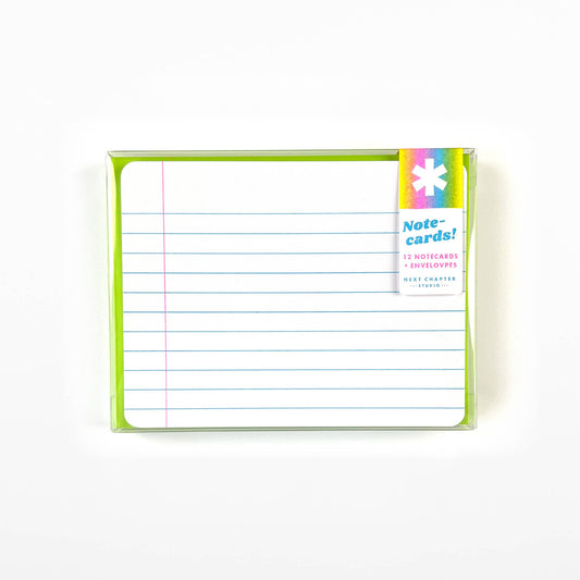 Next Chapter Studio - Riso Ruled Notecard Set