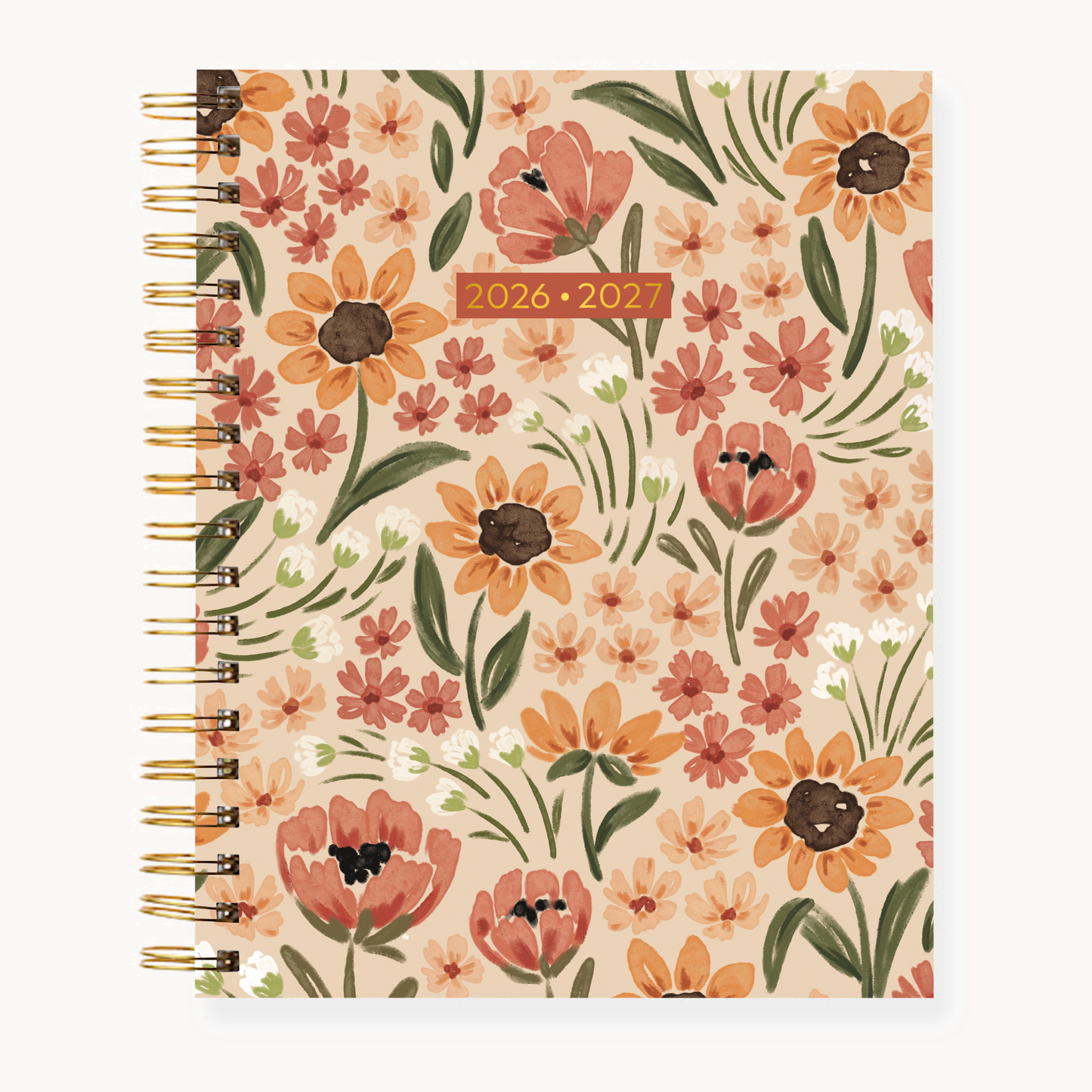 Floral Filigree  - 8.5x11 Weekly Academic Planner - 2026-2027