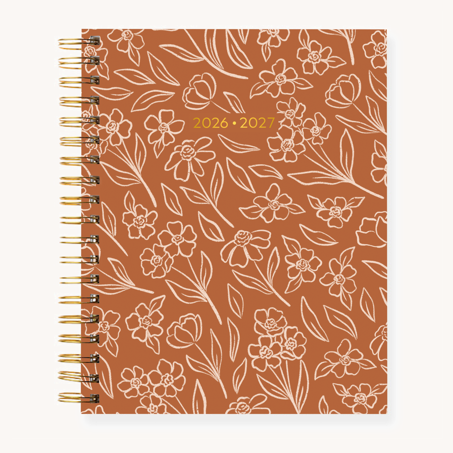 Floral Filigree  - 8.5x11 Weekly Academic Planner - 2026-2027