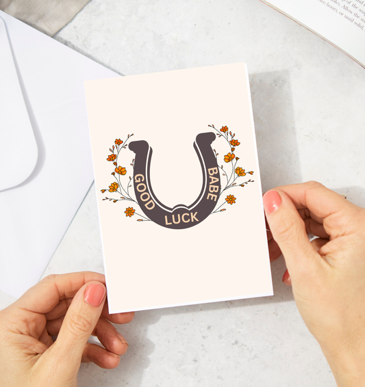 inviting affairs paperie - Good Luck Babe Card