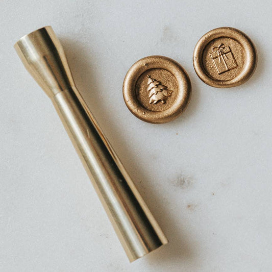 Written Word Calligraphy - Holiday Collection Tree and Gift Mini Wax Seal