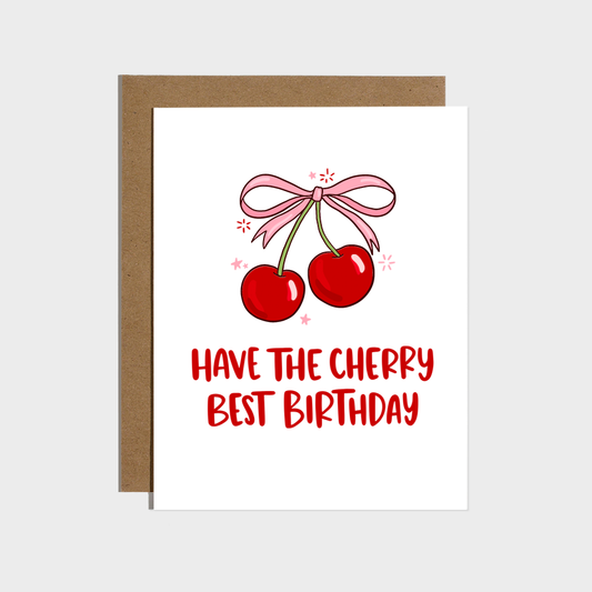 Brittany Paige - Have The Cherry Best Birthday Card