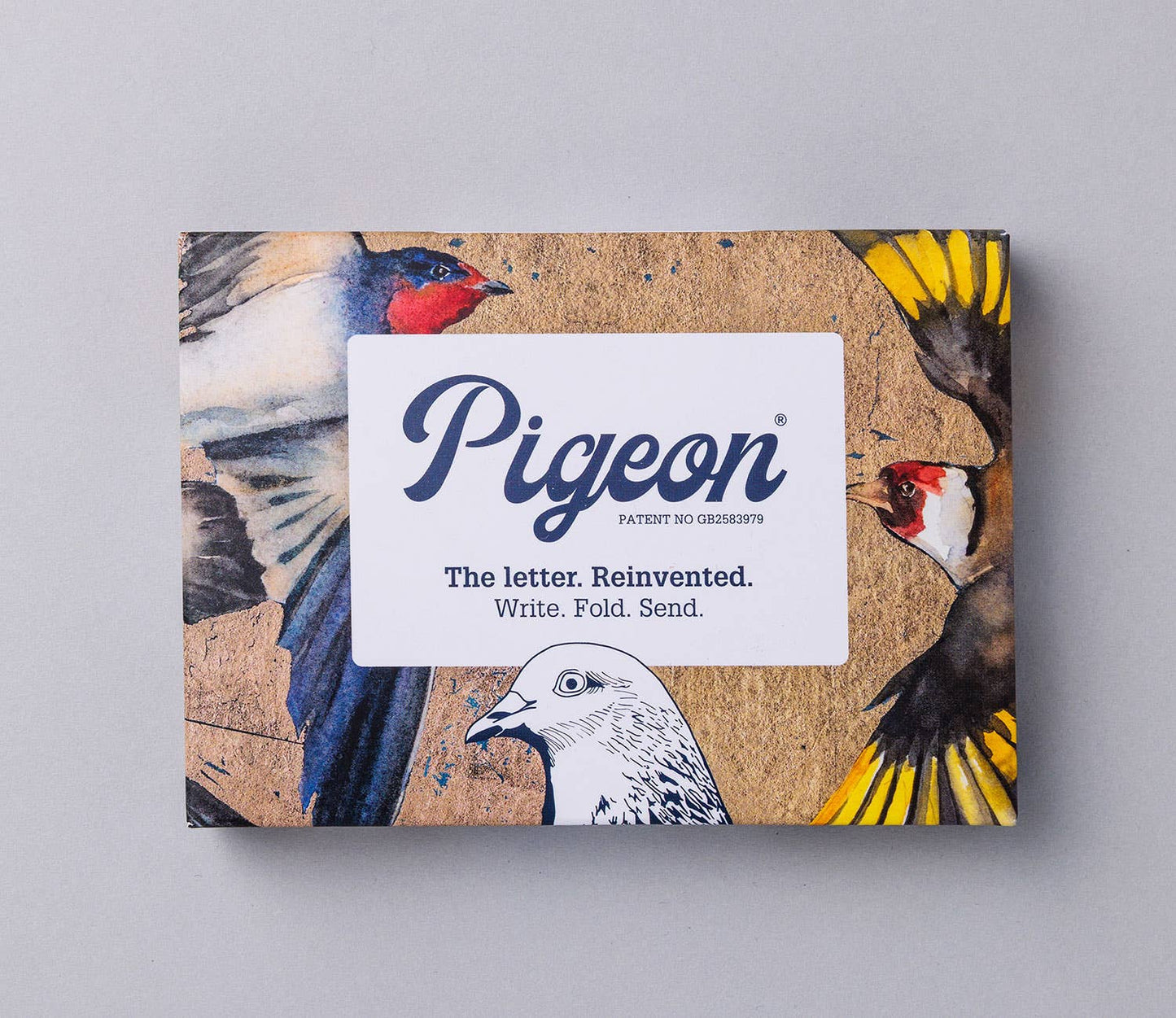 Golden Flight  - Pigeon Folding Letter Set of 6