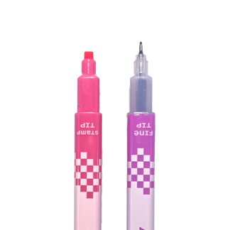 Stamp A Square - Double-Ended Markers - Set of 12