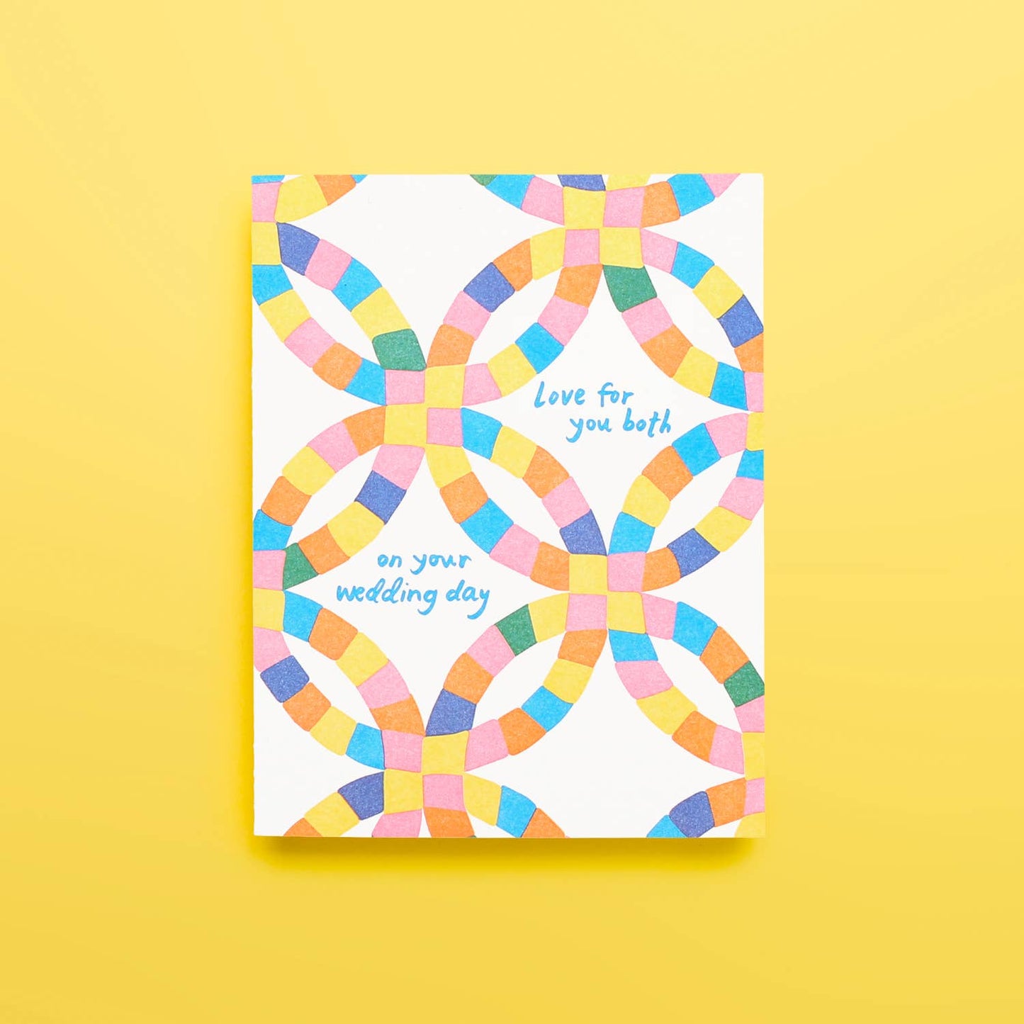 Wedding Quilt - Letterpress Greeting Card
