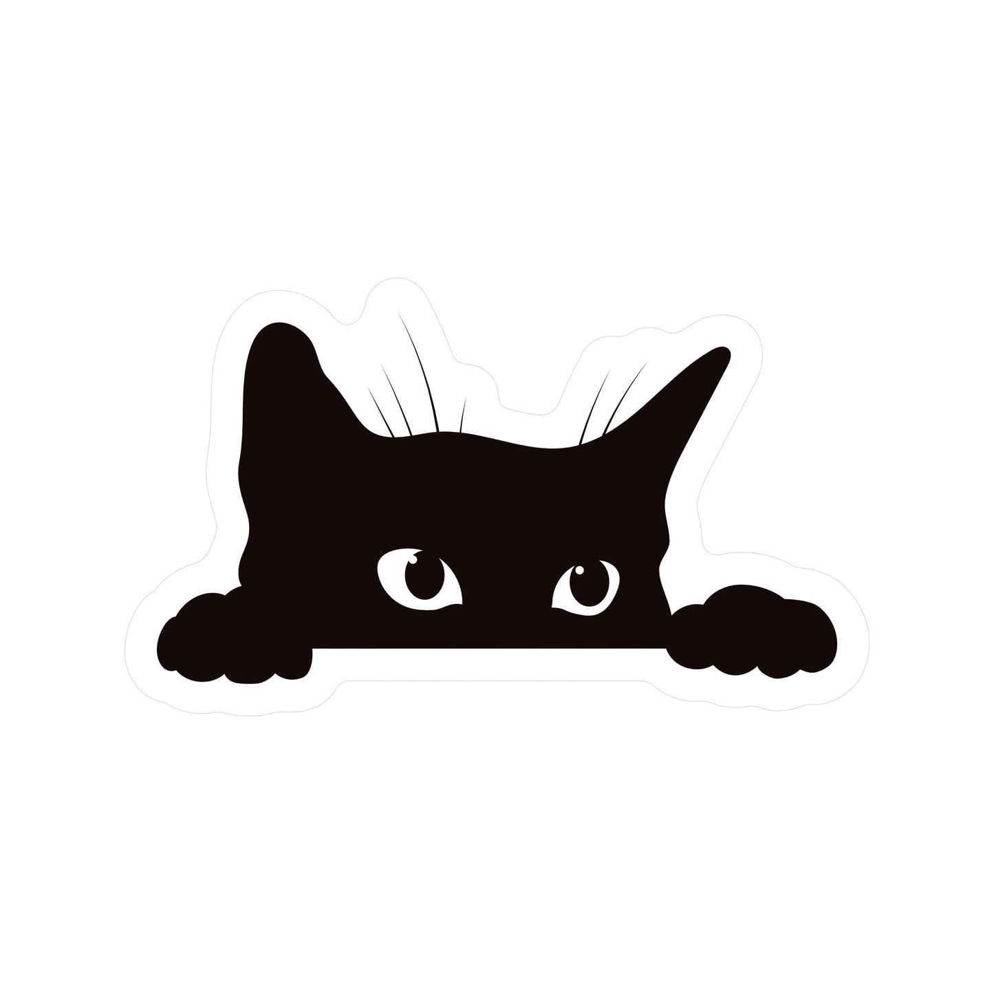 Sneaky Kitty Cat - Vinyl Sticker