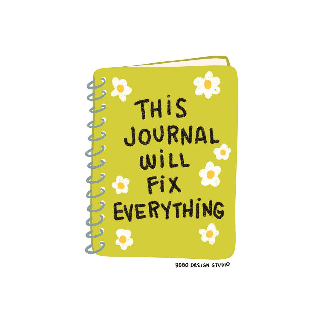 This Journal Will Fix Everything - Vinyl Sticker