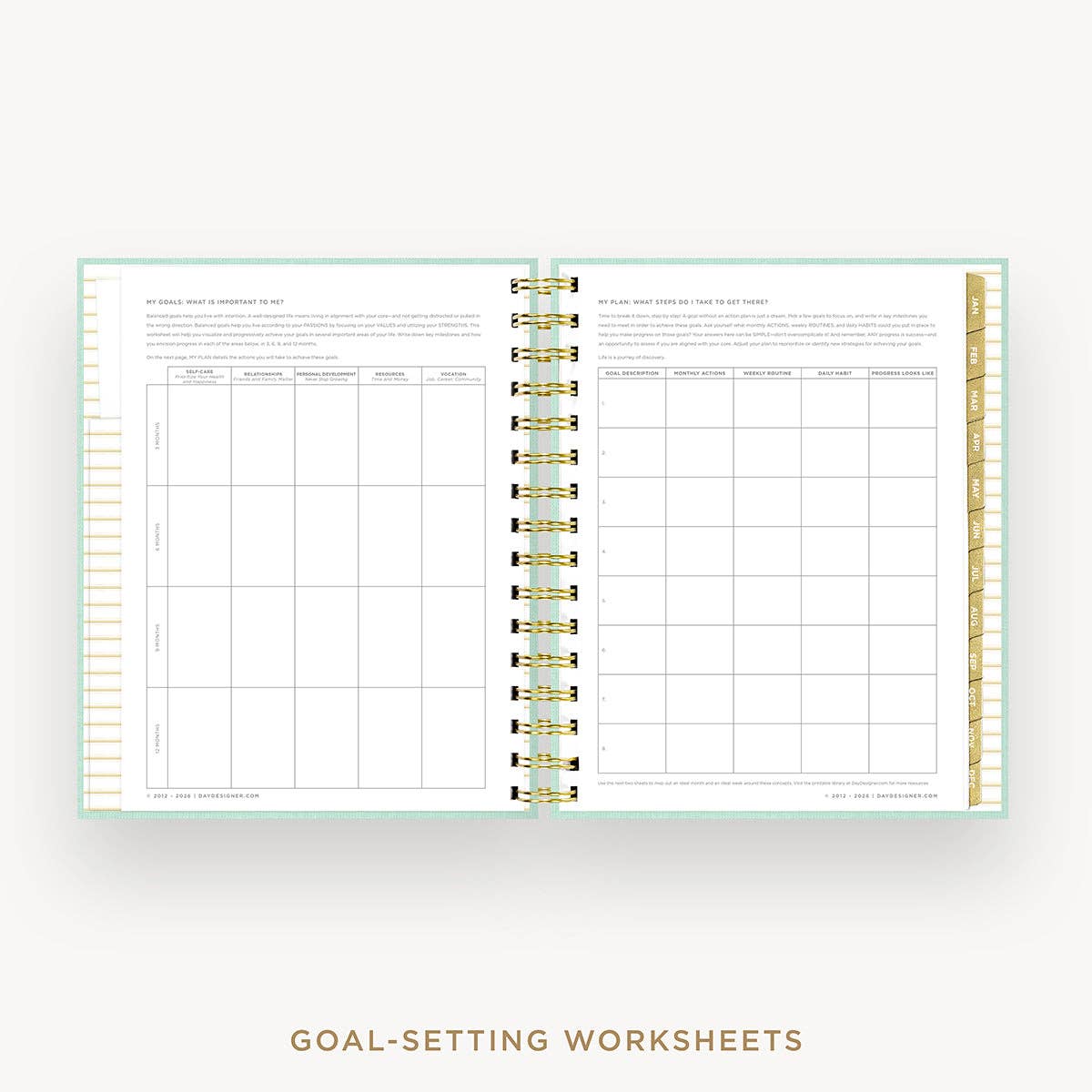 2027 Mini Daily Planner: Sage Bookcloth