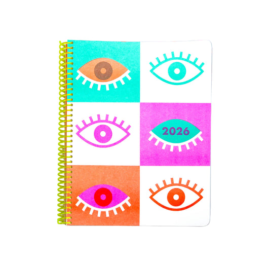 Eyes - Weekly 2026 Planner - Riso Printed