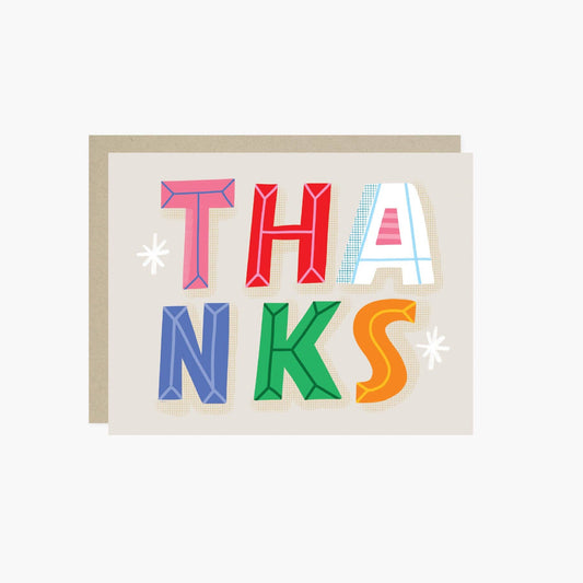 Barone and Co. - Block Letters TY Thank You Card
