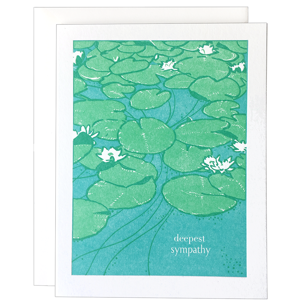 Lily Pond - Sympathy Card