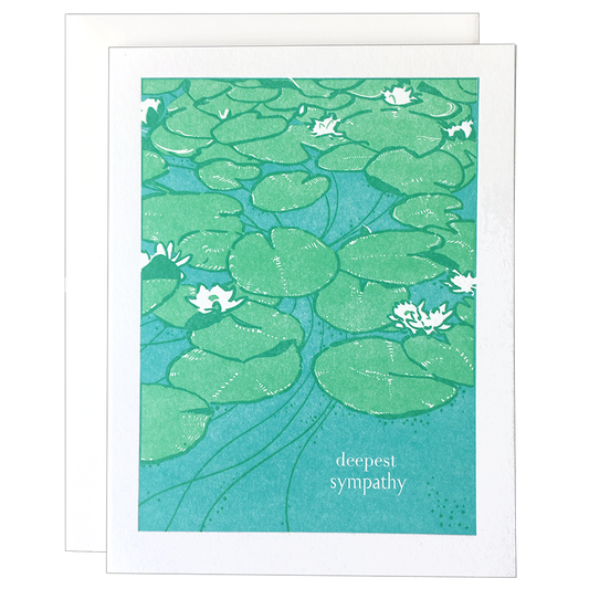Lily Pond - Sympathy Card