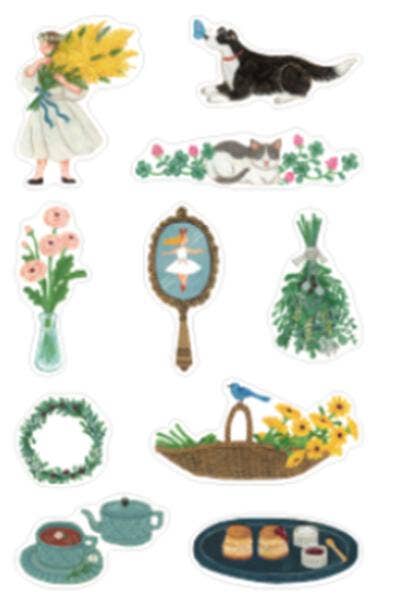 Garden Lifestyle - Portable Washi Flake Stickers