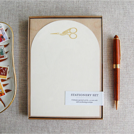 Stork Scissors - Stationery Set of 6