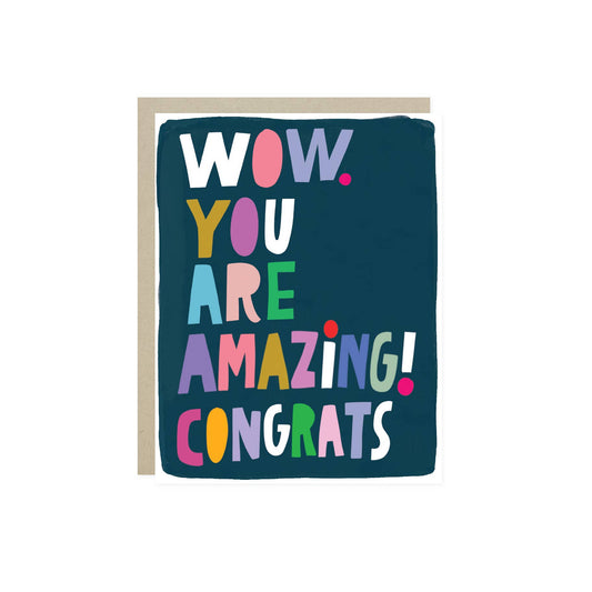 Barone and Co. - Wow Congrats Card