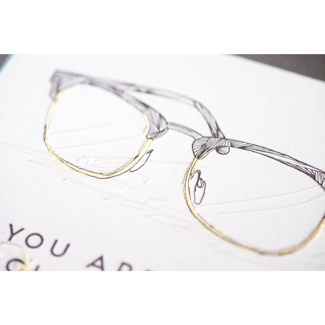 Porchlight Press Letterpress - Older and Wiser Card