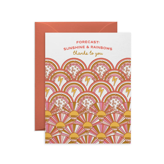 O.O.M.F Creative - Sunshine and Rainbows Thank You Card