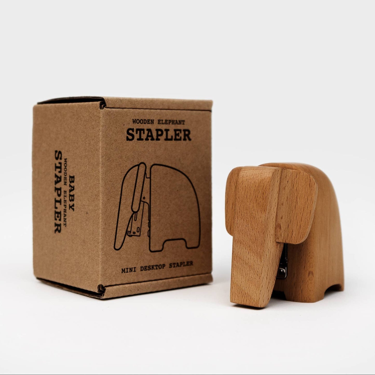 Wooden Elephant Staplers (Small)