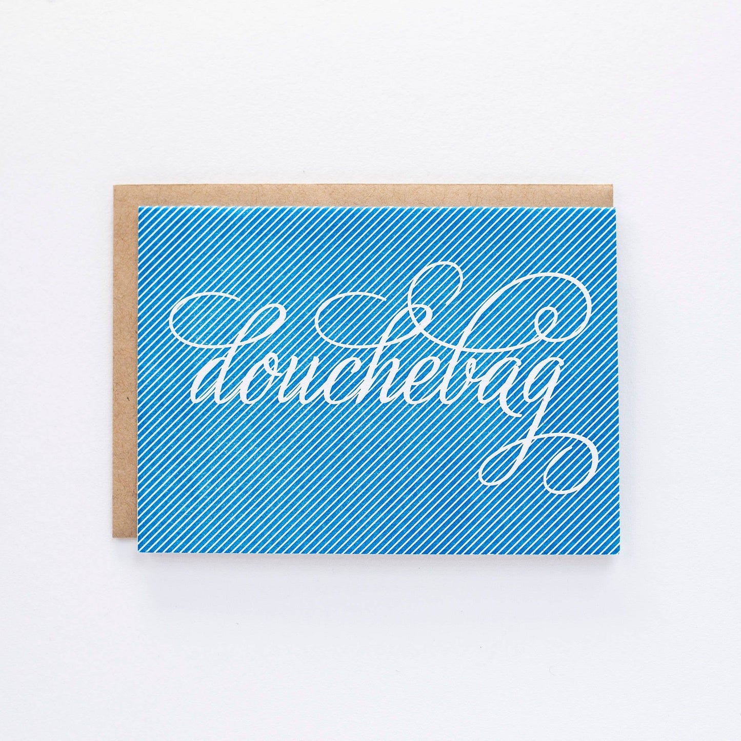 Douchebag Pinstripe - Funny Greeting Card