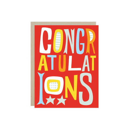 Barone and Co. - Congrats Funky Congrats Card