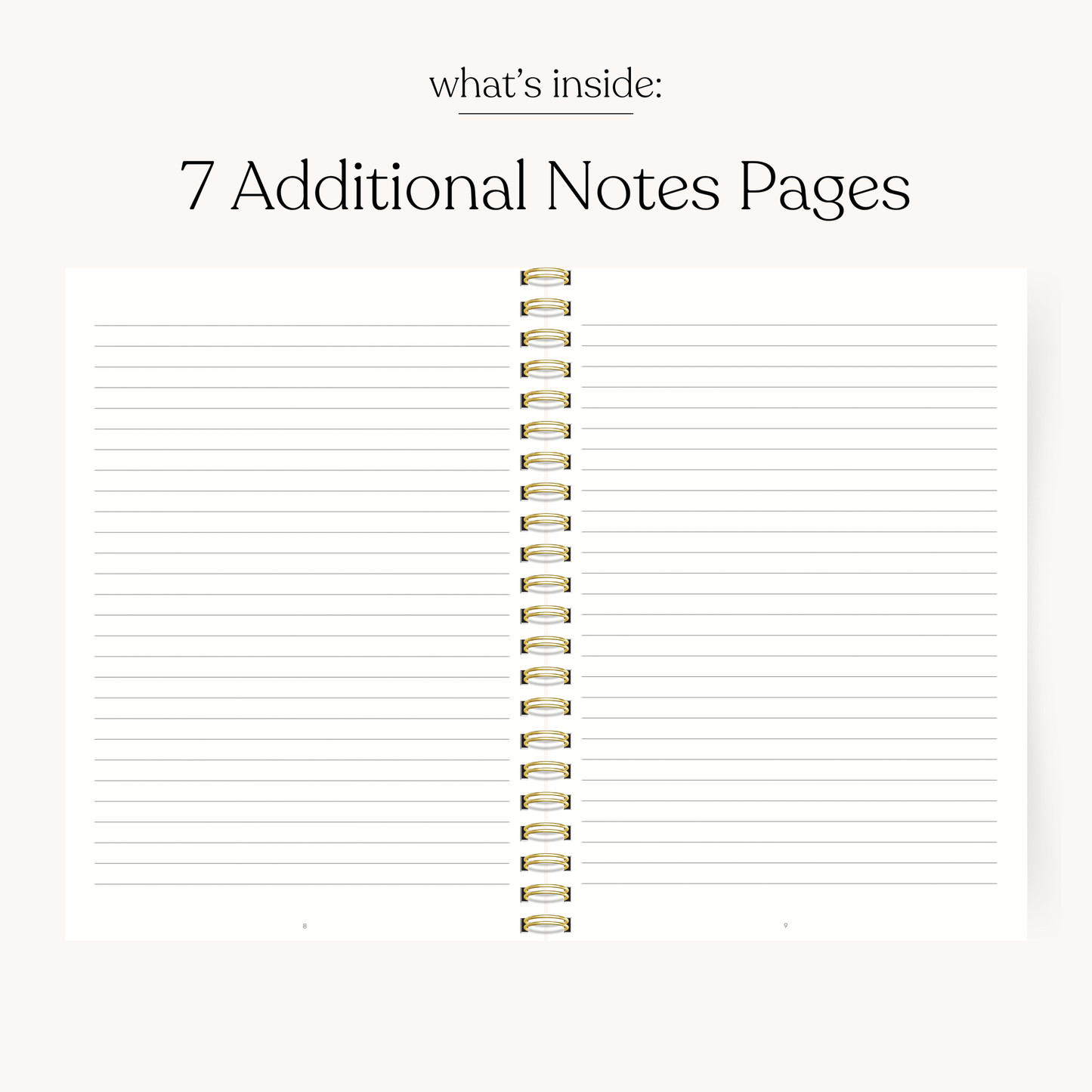 Floral Filigree  - 8.5x11 Weekly Academic Planner - 2026-2027